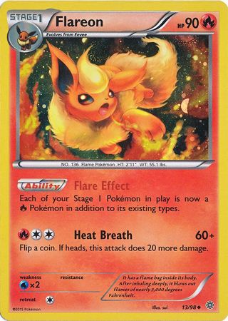 Flareon (13/98) (Cosmos Holo) [XY: Ancient Origins] | Clutch Gaming