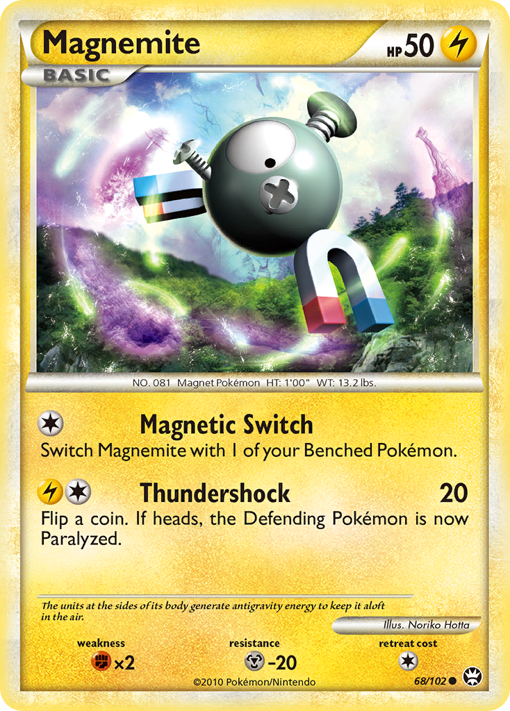 Magnemite (68/102) [HeartGold & SoulSilver: Triumphant] | Clutch Gaming