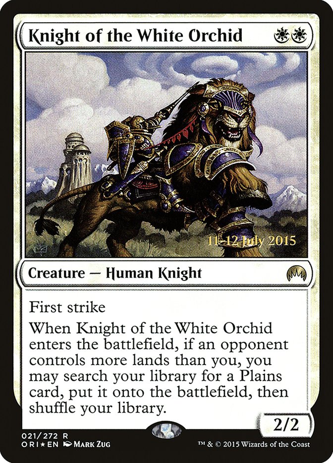 Knight of the White Orchid [Magic Origins Prerelease Promos] | Clutch Gaming