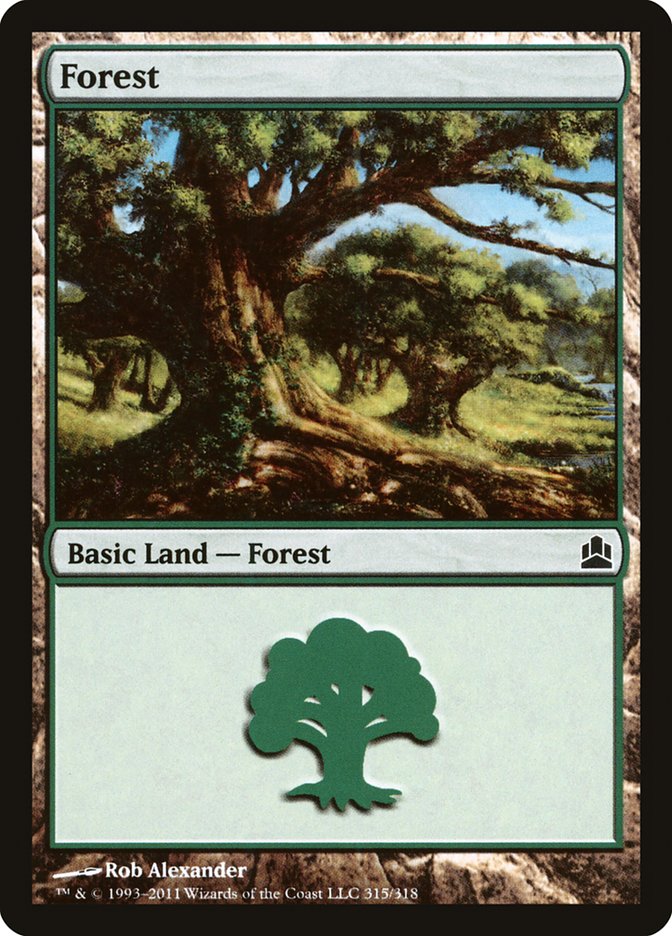 Forest (315) [Commander 2011] | Clutch Gaming