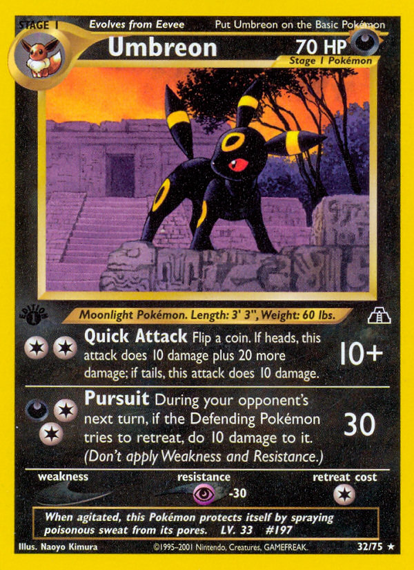 Umbreon (32/75) [Neo Discovery 1st Edition] | Clutch Gaming