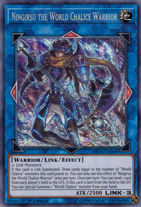 Ningirsu the World Chalice Warrior [MP18-EN068] Secret Rare | Clutch Gaming