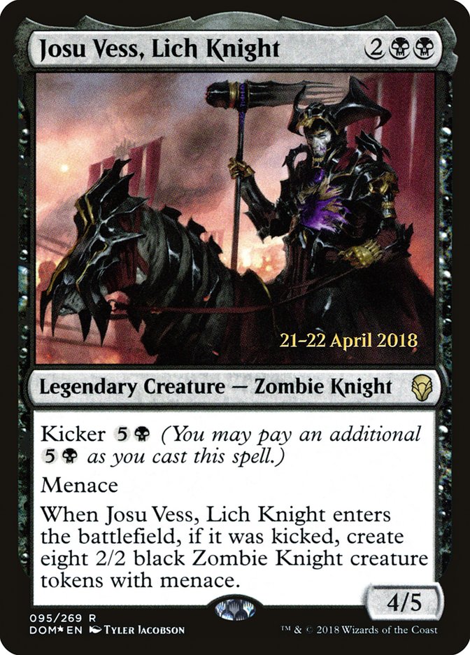 Josu Vess, Lich Knight [Dominaria Prerelease Promos] | Clutch Gaming