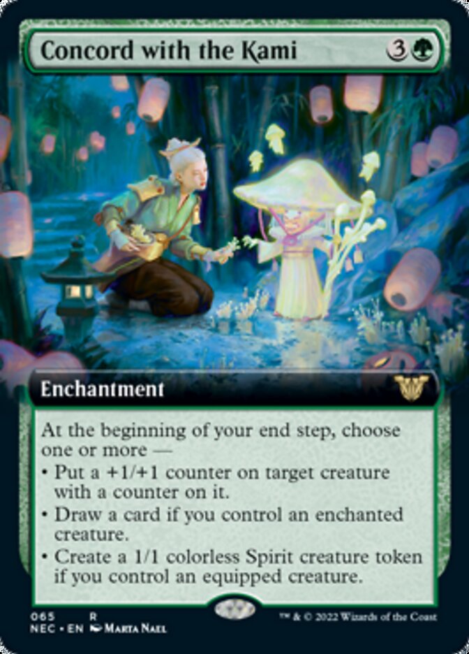 Concord with the Kami (Extended Art) [Kamigawa: Neon Dynasty Commander] | Clutch Gaming