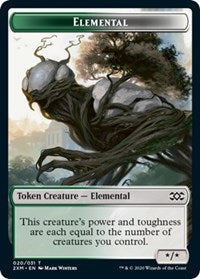 Elemental // Treasure Double-Sided Token [Double Masters Tokens] | Clutch Gaming