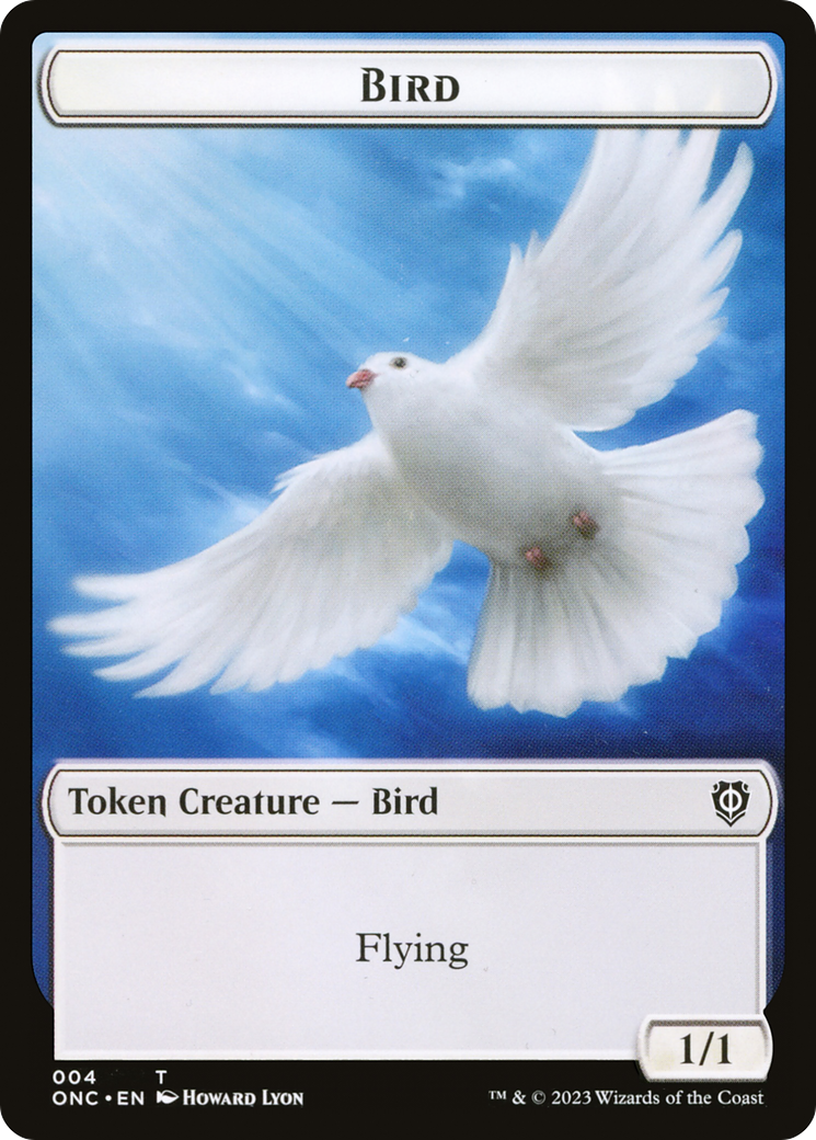 Bird // Cat Double-Sided Token [Phyrexia: All Will Be One Commander Tokens] | Clutch Gaming