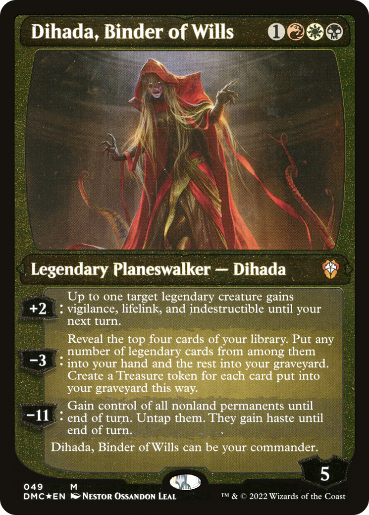 Dihada, Binder of Wills (Showcase Display Commander) [Dominaria United Commander] | Clutch Gaming