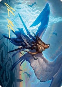Righteous Valkyrie Art Card (Gold-Stamped Signature) [Kaldheim Art Series] | Clutch Gaming