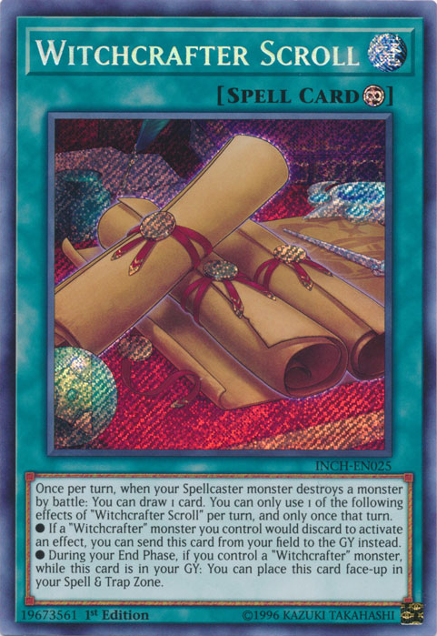 Witchcrafter Scroll [INCH-EN025] Secret Rare | Clutch Gaming