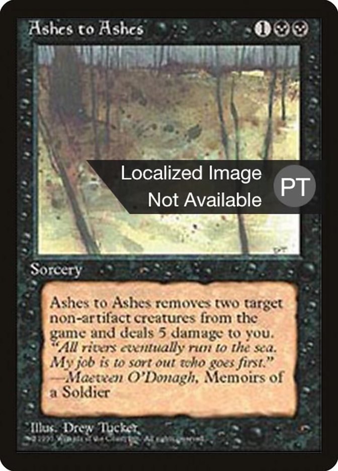 Ashes to Ashes [Fourth Edition (Foreign Black Border)] | Clutch Gaming