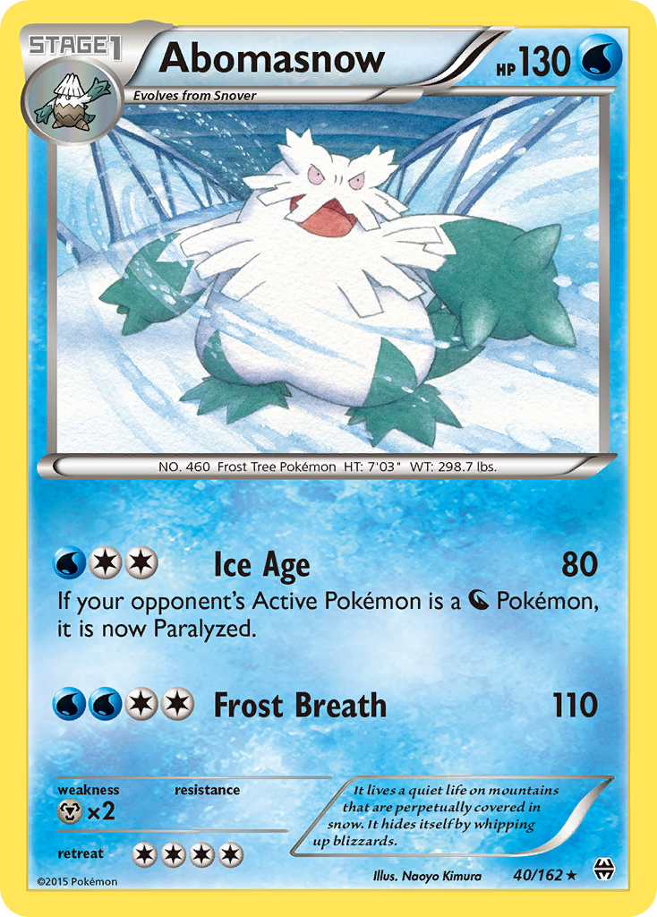 Abomasnow (40/162) [XY: BREAKthrough] | Clutch Gaming