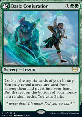 Basic Conjuration (Promo Pack) [Strixhaven: School of Mages Promos] | Clutch Gaming