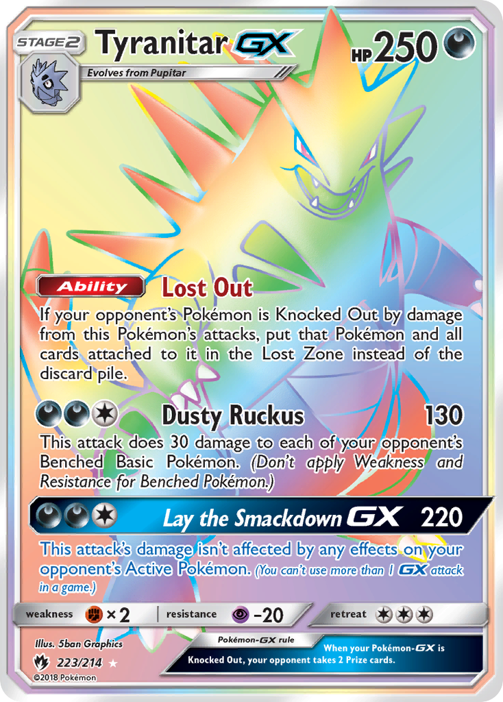 Tyranitar GX (223/214) [Sun & Moon: Lost Thunder] | Clutch Gaming