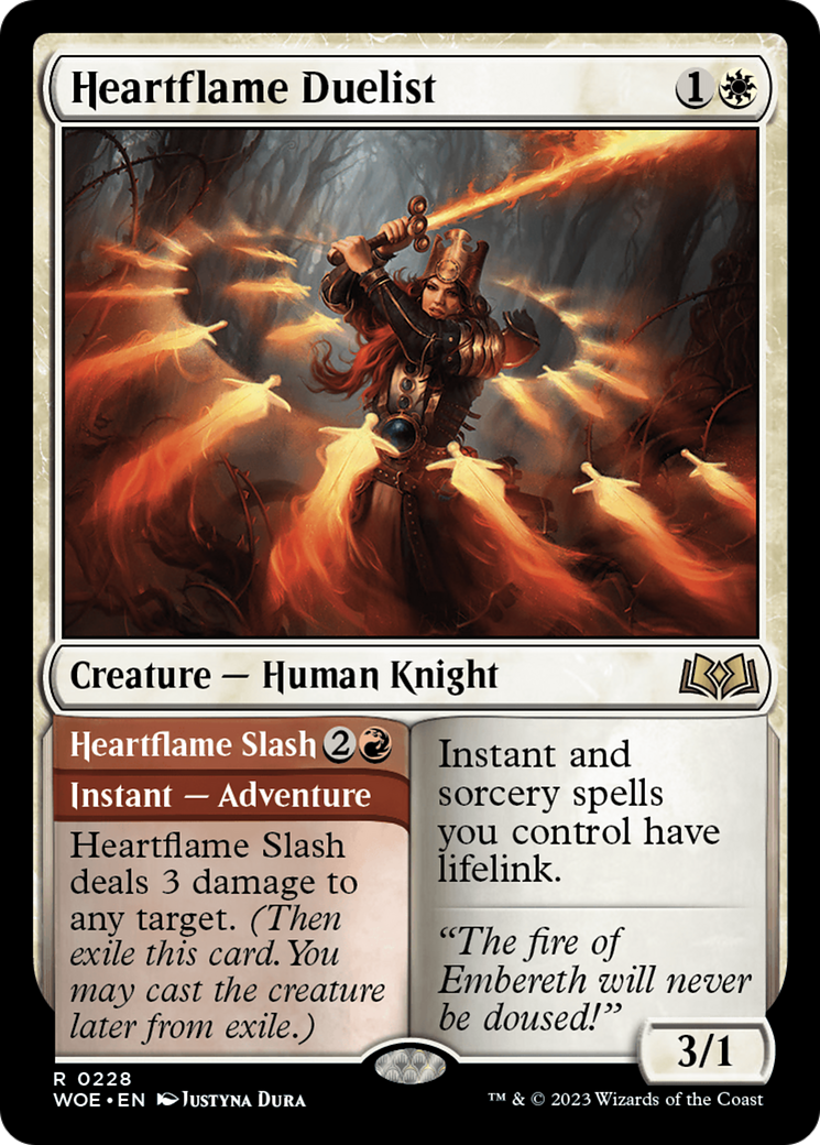 Heartflame Duelist // Heartflame Slash [Wilds of Eldraine] | Clutch Gaming