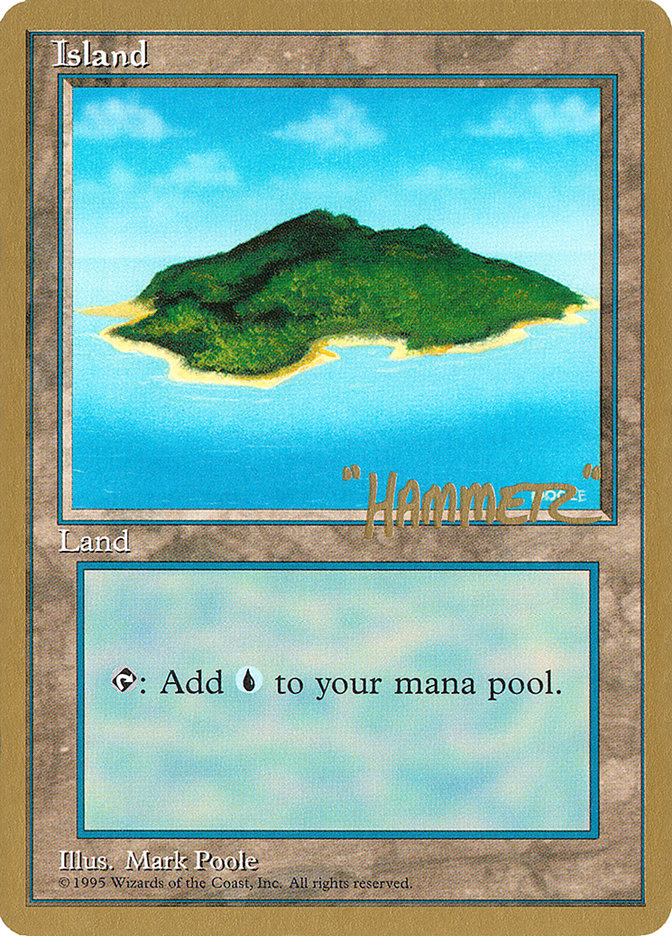 Island (shr367) (Shawn "Hammer" Regnier) [Pro Tour Collector Set] | Clutch Gaming