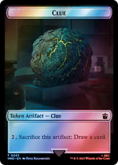 Alien // Clue (0053) Double-Sided Token (Surge Foil) [Doctor Who Tokens] | Clutch Gaming