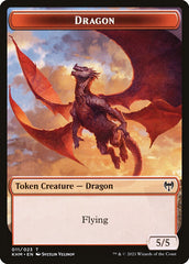 Treasure // Dragon Double-Sided Token [Kaldheim Tokens] | Clutch Gaming