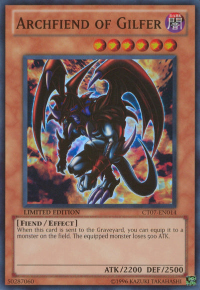 Archfiend of Gilfer [CT07-EN014] Super Rare | Clutch Gaming