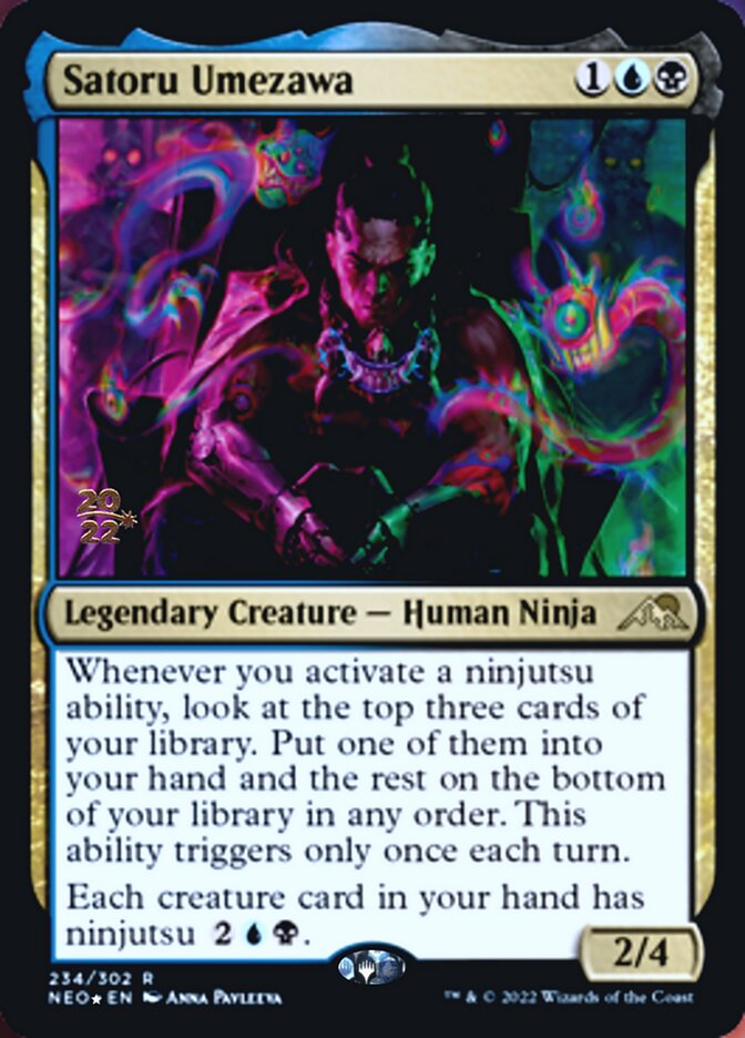 Satoru Umezawa [Kamigawa: Neon Dynasty Prerelease Promos] | Clutch Gaming