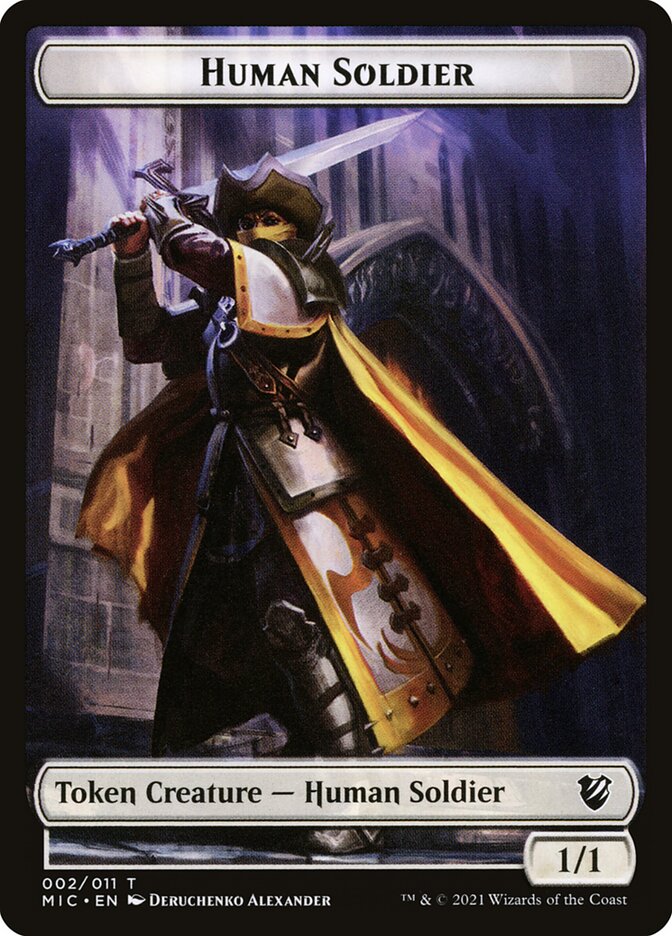 Angel // Human Soldier Double-Sided Token [Double Masters Tokens] | Clutch Gaming