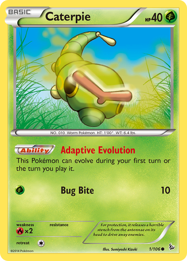 Caterpie (1/106) [XY: Flashfire] | Clutch Gaming