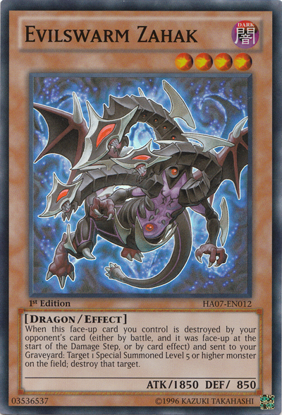 Evilswarm Zahak [HA07-EN012] Super Rare | Clutch Gaming