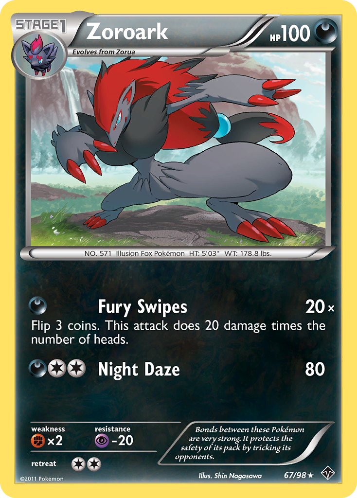 Zoroark (67/98) [Black & White: Emerging Powers] | Clutch Gaming