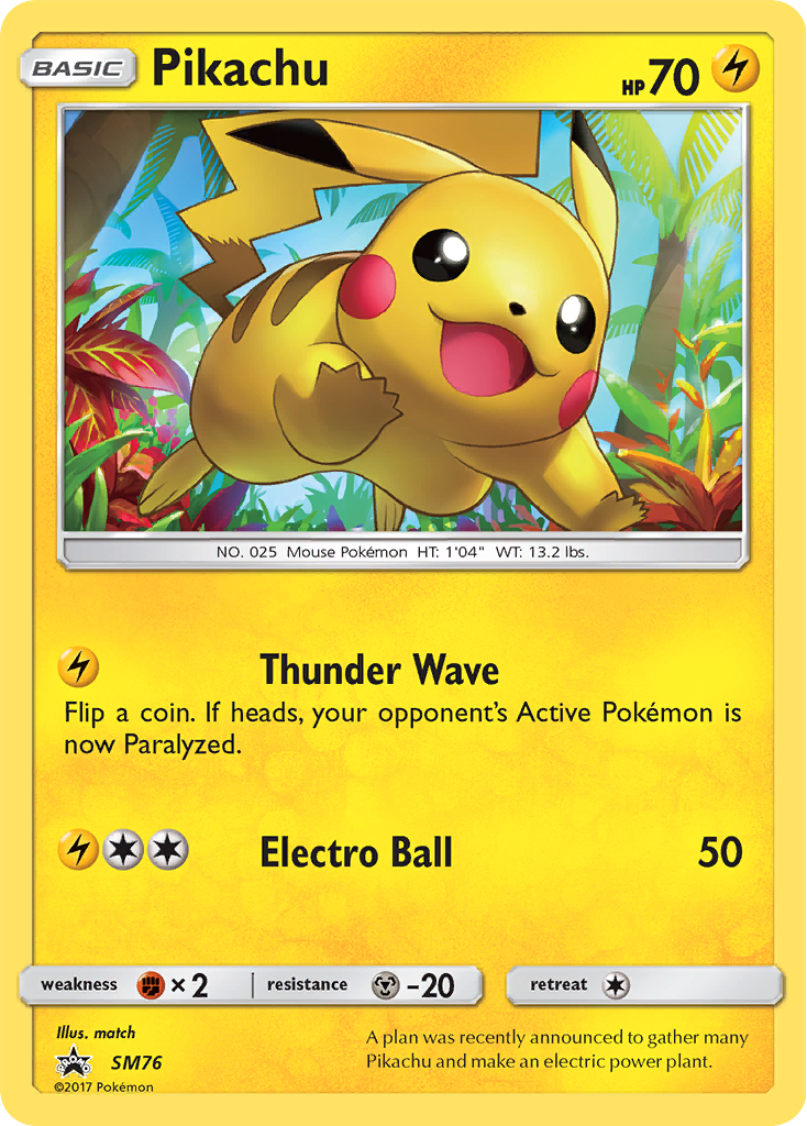 Pikachu (SM76) [Sun & Moon: Black Star Promos] | Clutch Gaming