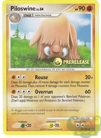 Piloswine (46/100) (Prerelease Promo) [Nintendo: Black Star Promos] | Clutch Gaming