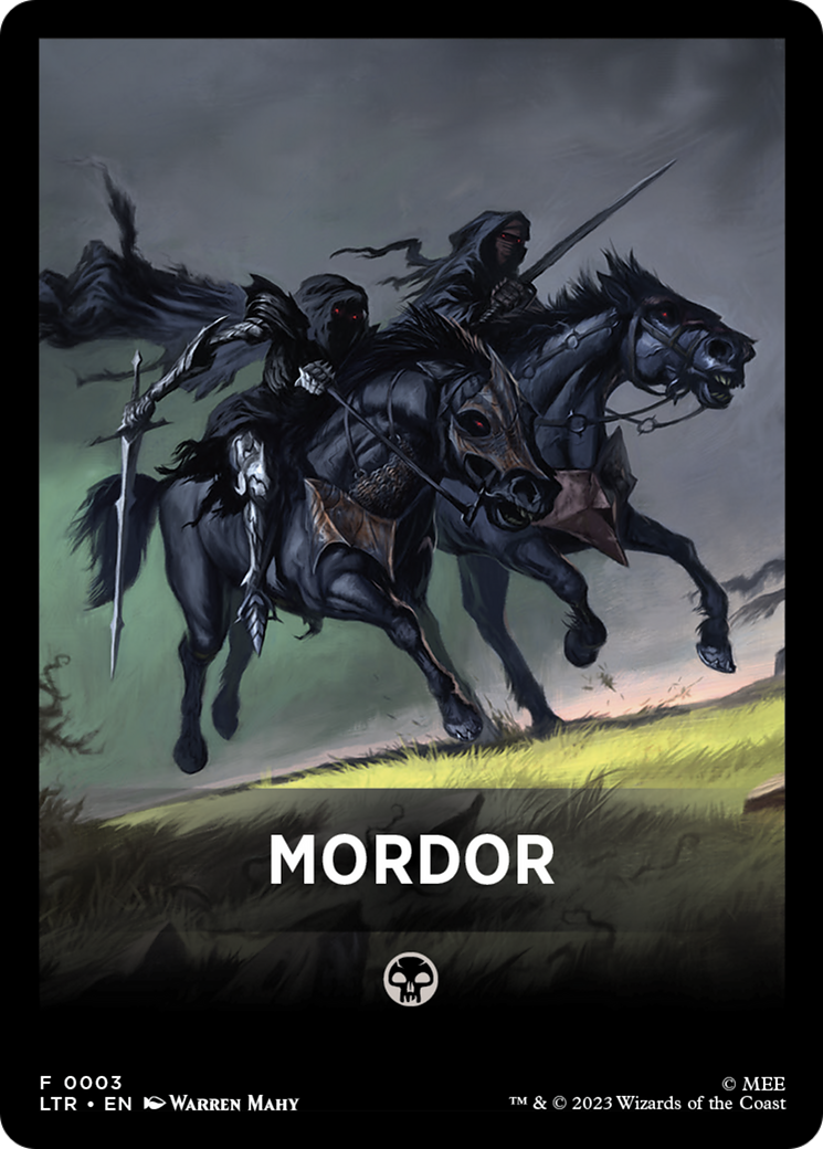 Mordor Theme Card [The Lord of the Rings: Tales of Middle-Earth Tokens] | Clutch Gaming