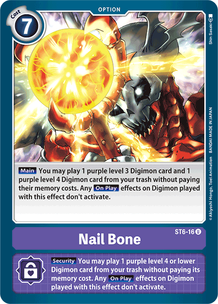 Nail Bone [ST6-16] [Starter Deck: Venomous Violet] | Clutch Gaming