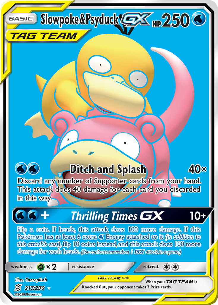 Slowpoke & Psyduck GX (217/236) [Sun & Moon: Unified Minds] | Clutch Gaming