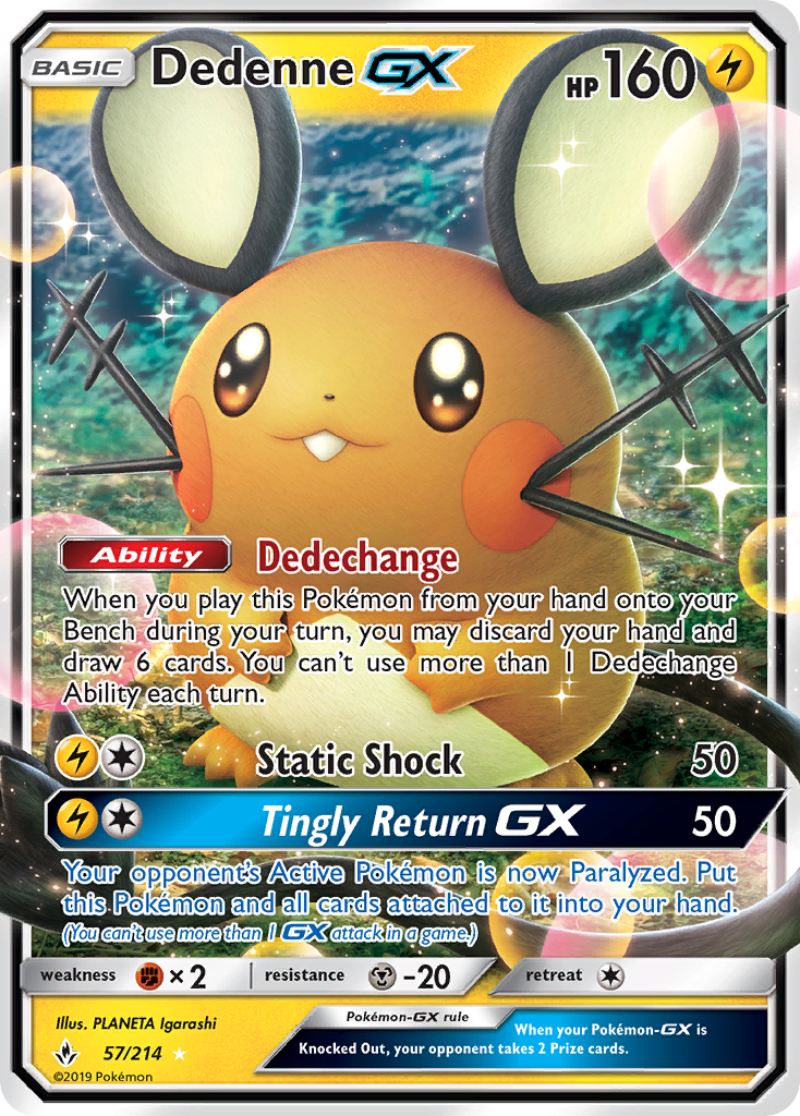 Dedenne GX (57/214) [Sun & Moon: Unbroken Bonds] | Clutch Gaming