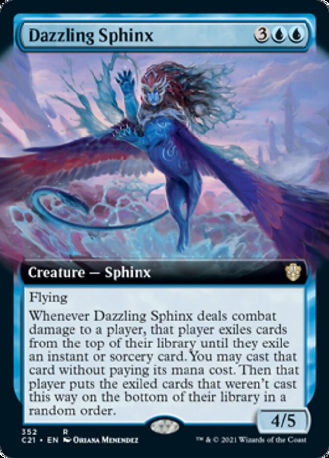 Dazzling Sphinx (Extended Art) [Commander 2021] | Clutch Gaming