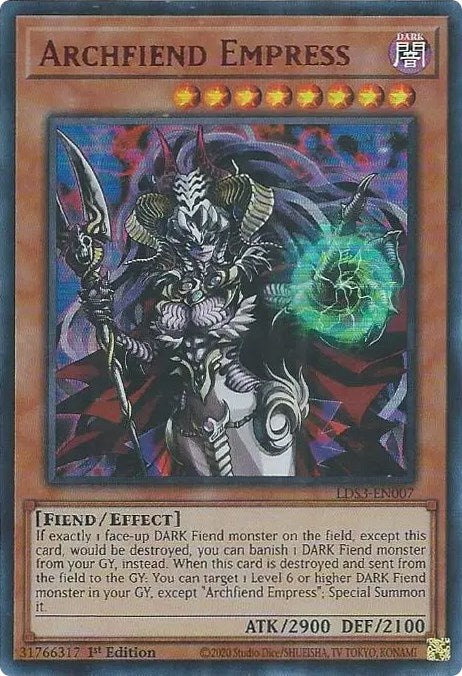 Archfiend Empress (Red) [LDS3-EN007] Ultra Rare | Clutch Gaming