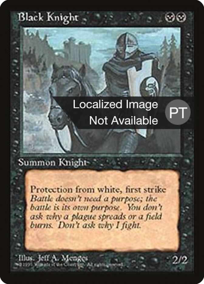 Black Knight [Fourth Edition (Foreign Black Border)] | Clutch Gaming