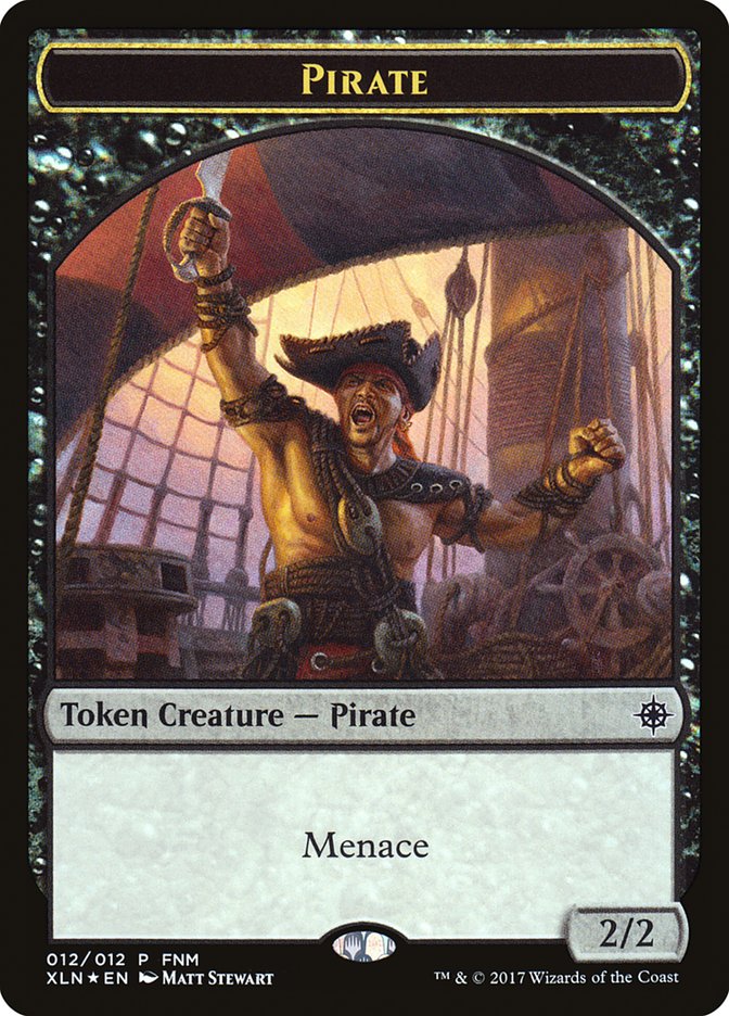 Pirate // Treasure Double-Sided Token [Friday Night Magic 2017] | Clutch Gaming