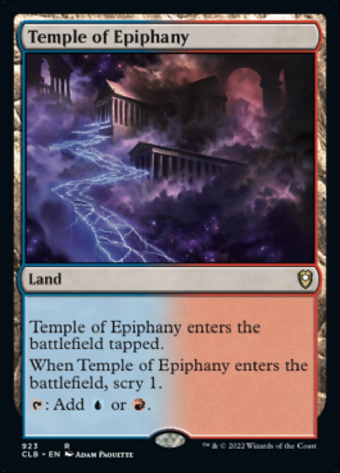Temple of Epiphany [Commander Legends: Battle for Baldur's Gate] | Clutch Gaming