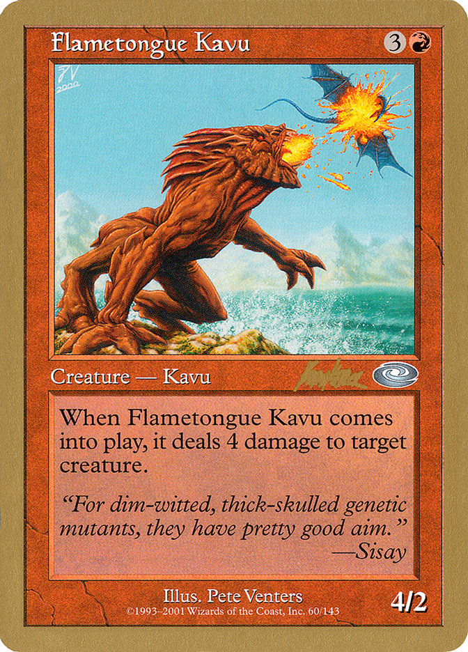 Flametongue Kavu (Brian Kibler) [World Championship Decks 2002] | Clutch Gaming