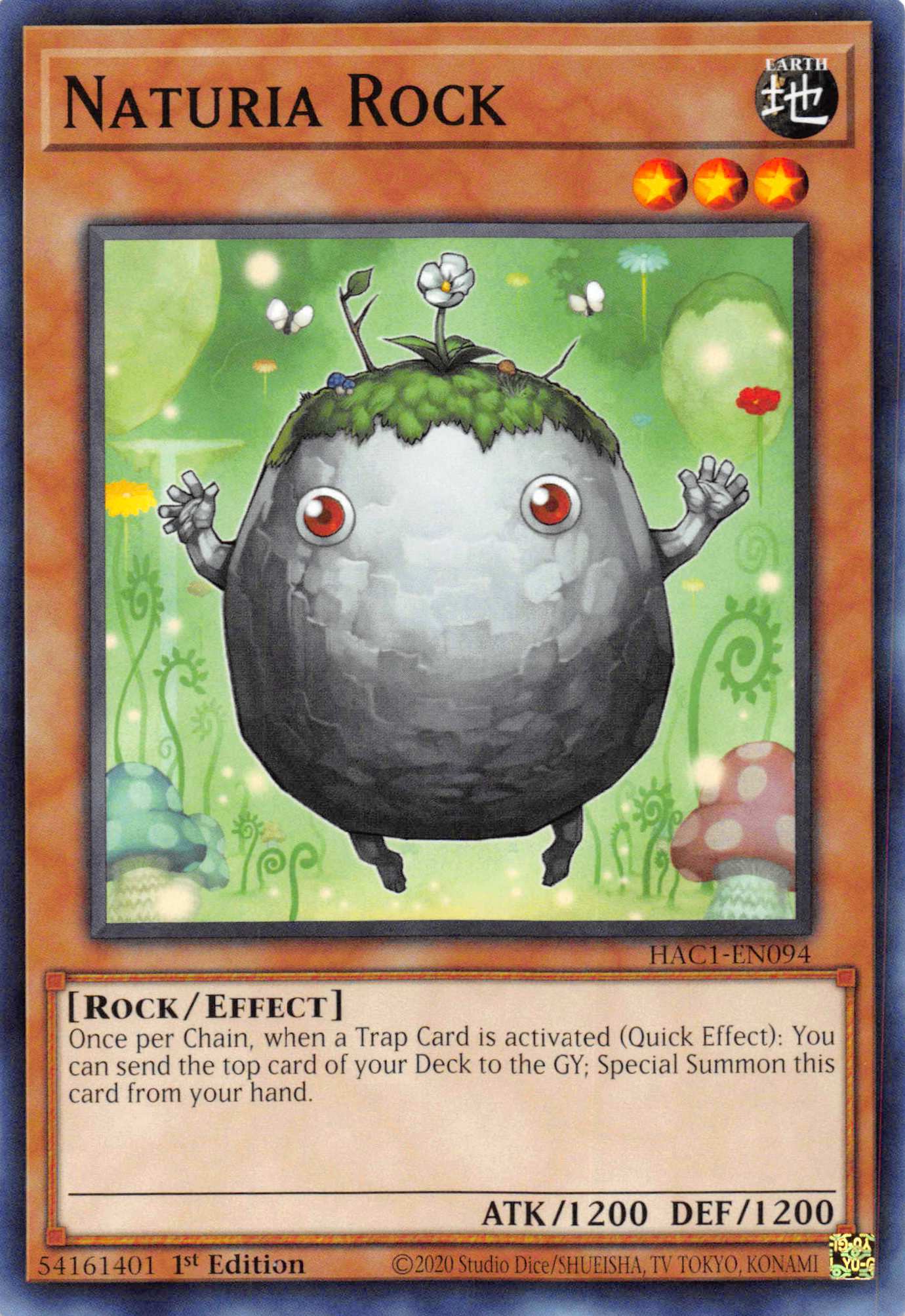 Naturia Rock [HAC1-EN094] Common | Clutch Gaming