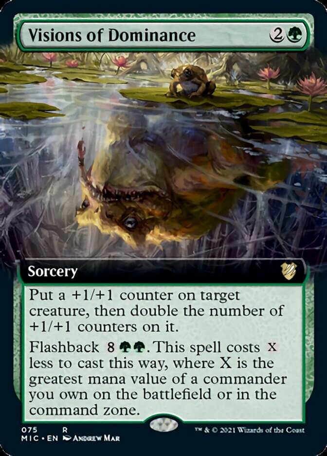 Visions of Dominance (Extended Art) [Innistrad: Midnight Hunt Commander] | Clutch Gaming