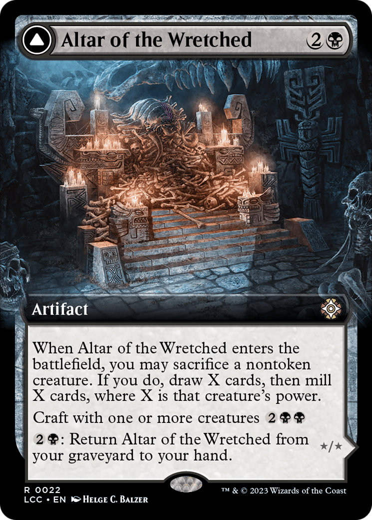 Altar of the Wretched // Wretched Bonemass (Extended Art) [The Lost Caverns of Ixalan Commander] | Clutch Gaming