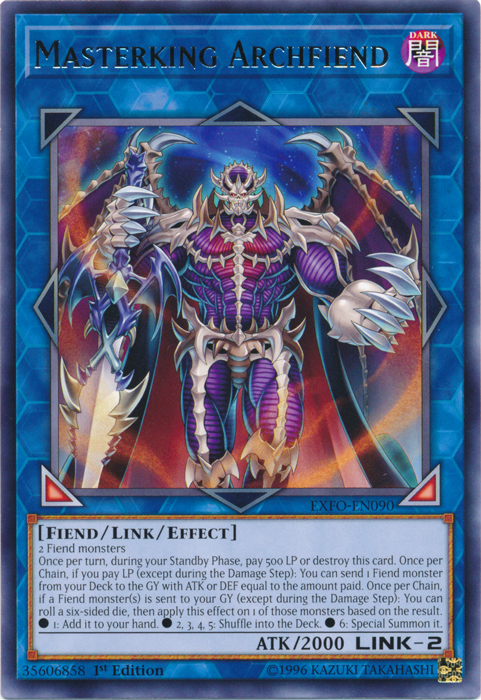 Masterking Archfiend [EXFO-EN090] Rare | Clutch Gaming