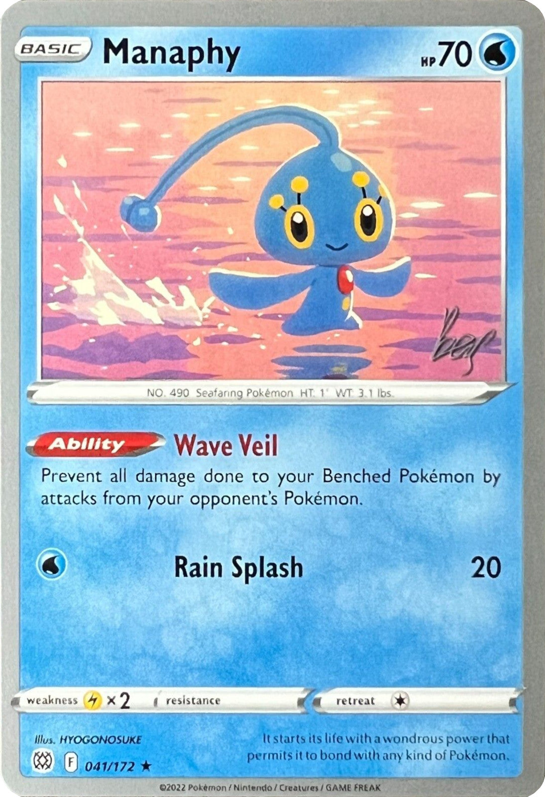 Manaphy (041/172) (Cheryl Again - Sebastian Lashmet) [World Championships 2022] | Clutch Gaming