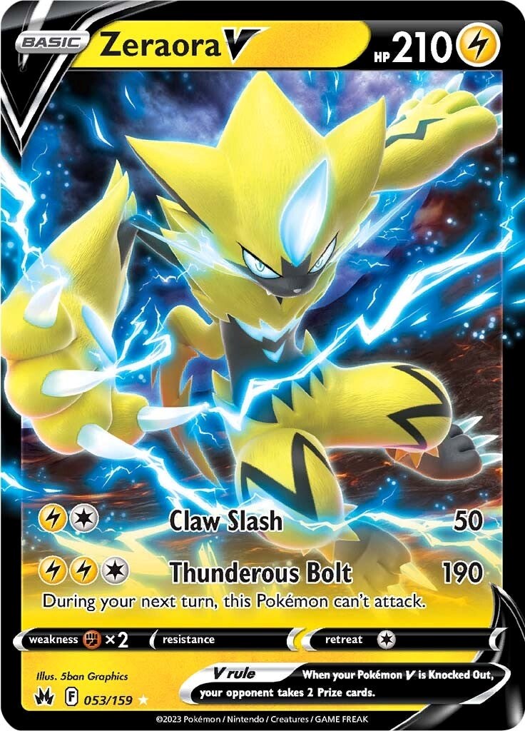 Zeraora V (053/159) [Sword & Shield: Crown Zenith] | Clutch Gaming