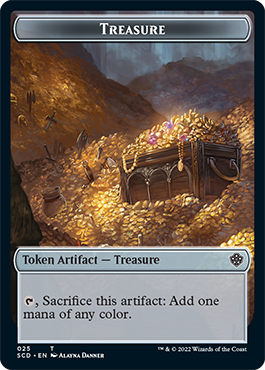 Treasure // Treasure Double-Sided Token [Starter Commander Decks] | Clutch Gaming