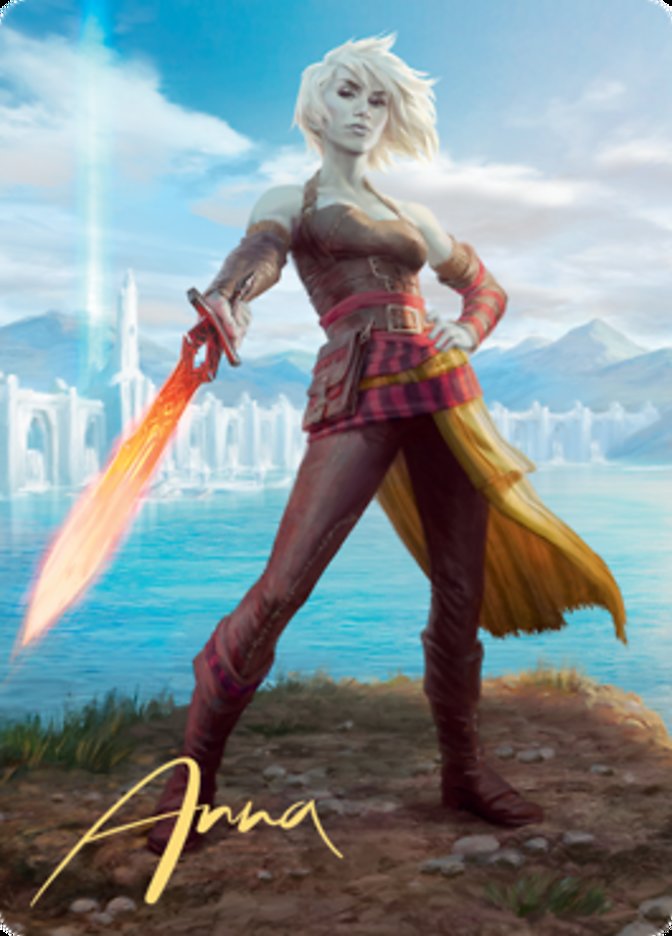 Nahiri, Heir of the Ancients 1 Art Card (Gold-Stamped Signature) [Zendikar Rising Art Series] | Clutch Gaming