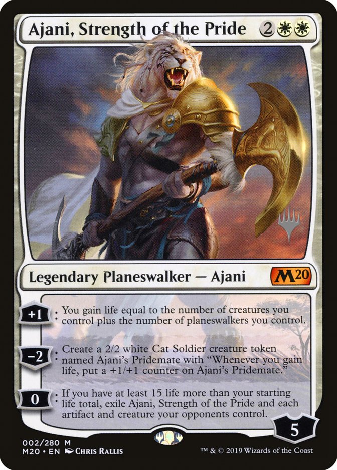 Ajani, Strength of the Pride (Promo Pack) [Core Set 2020 Promos] | Clutch Gaming