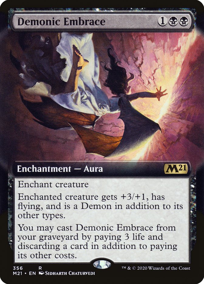 Demonic Embrace (Extended Art) [Core Set 2021] | Clutch Gaming