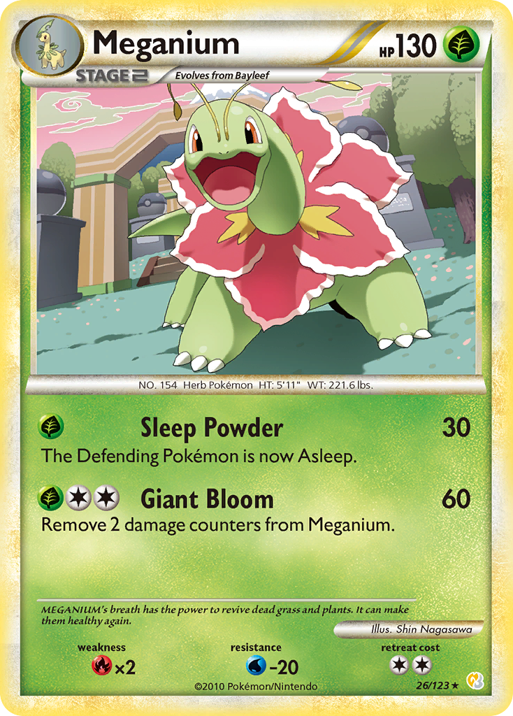 Meganium (26/123) [HeartGold & SoulSilver: Base Set] | Clutch Gaming